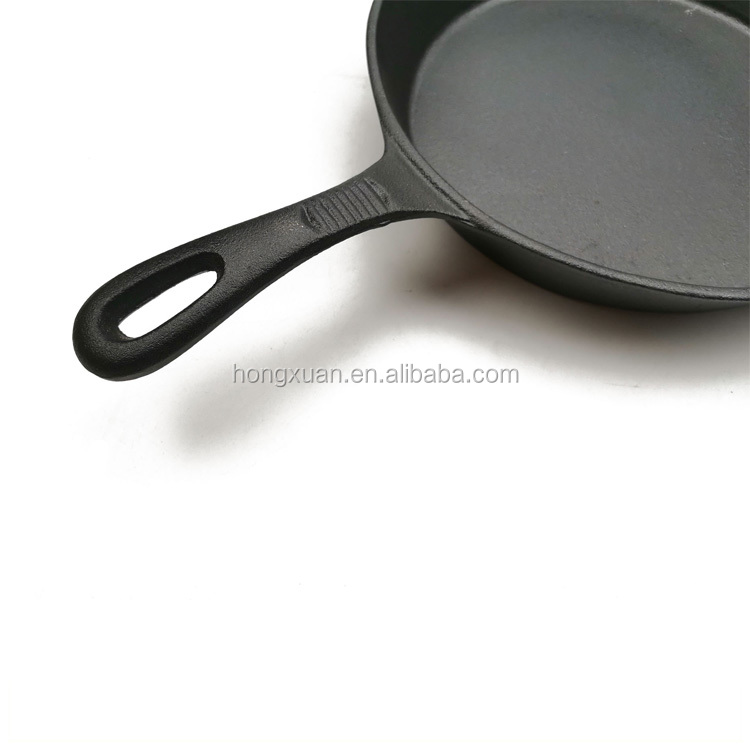 High Quality 10inch Pre-Seansoned Cast Iron Skillet Frying Pan for Outdoor Cooking and Outdoor BBQ