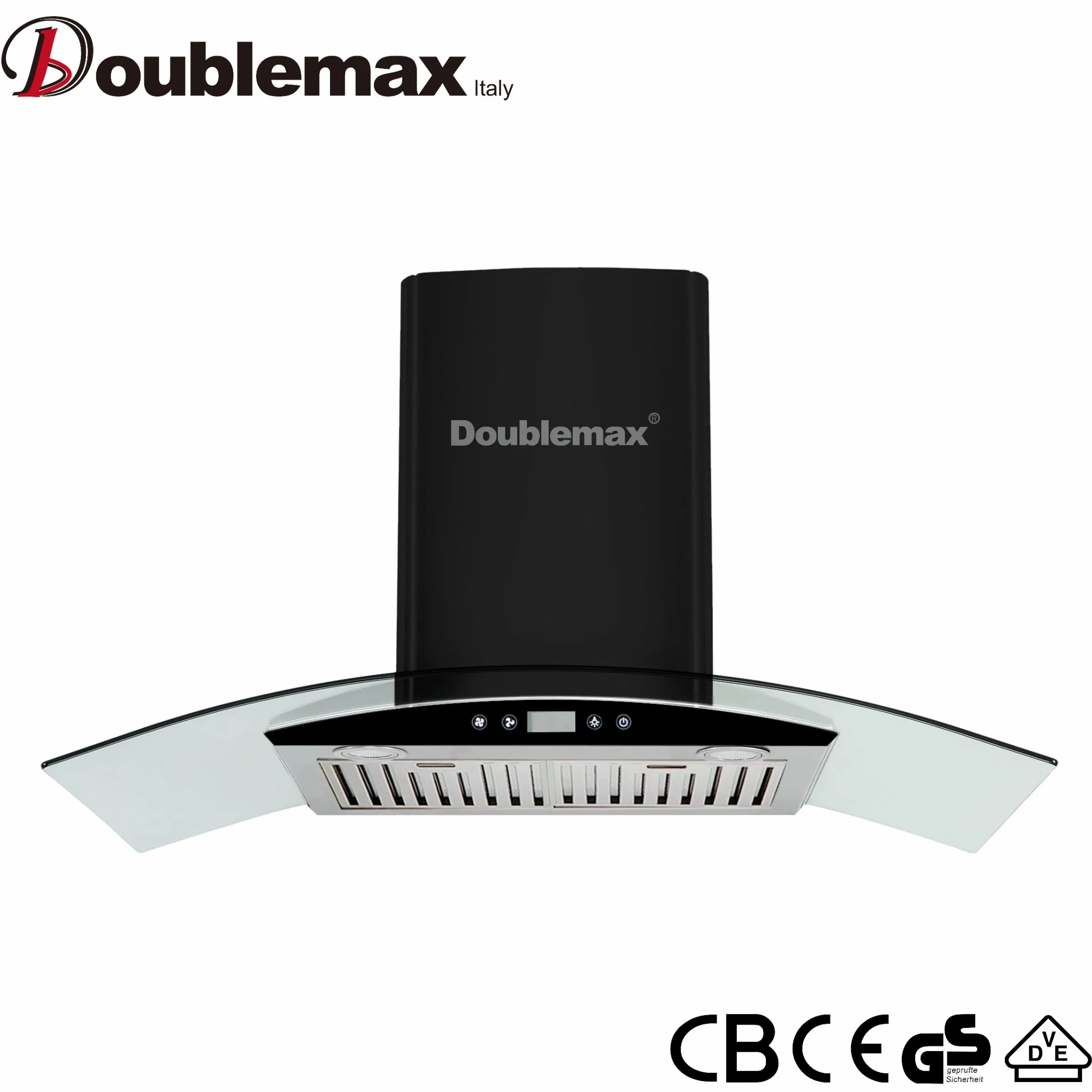 900mm Cruve Glass with Voice Control Smart Function Ai Wall Mount Range Hood