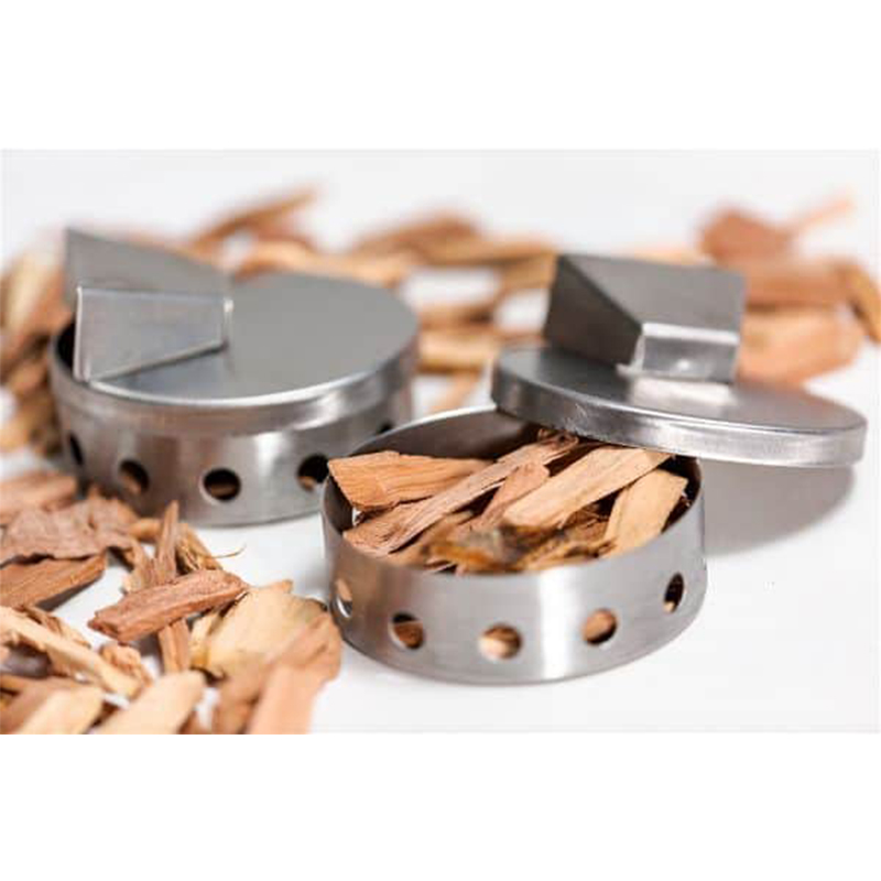 Grill Stainless Steel Wood Chips Smoker Box Smoke Pucks for Barbecue Meat Smoking