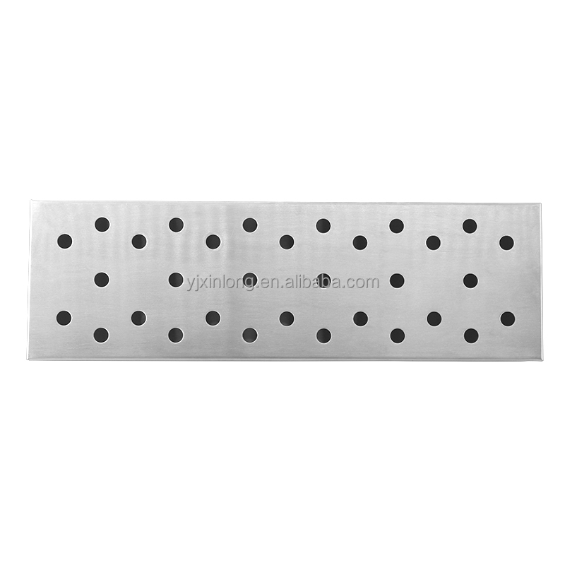 Hot Seller Stainless Steel Smoking Wood Chips Bbq / Barbecue Long Smoker Box