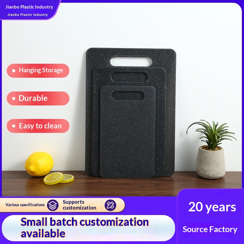 Marble-Patterned Double-Sided Dual-Use Three-Piece Cutting Board Set Thawing Board Chopping Block Portable Non-Slip Kitchen Meat