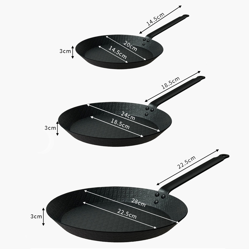 Factory Price Cast Iron Frying Pans &amp; Skillets Material Frying Pan for Home Use Induction Stove Outdoor Cookware