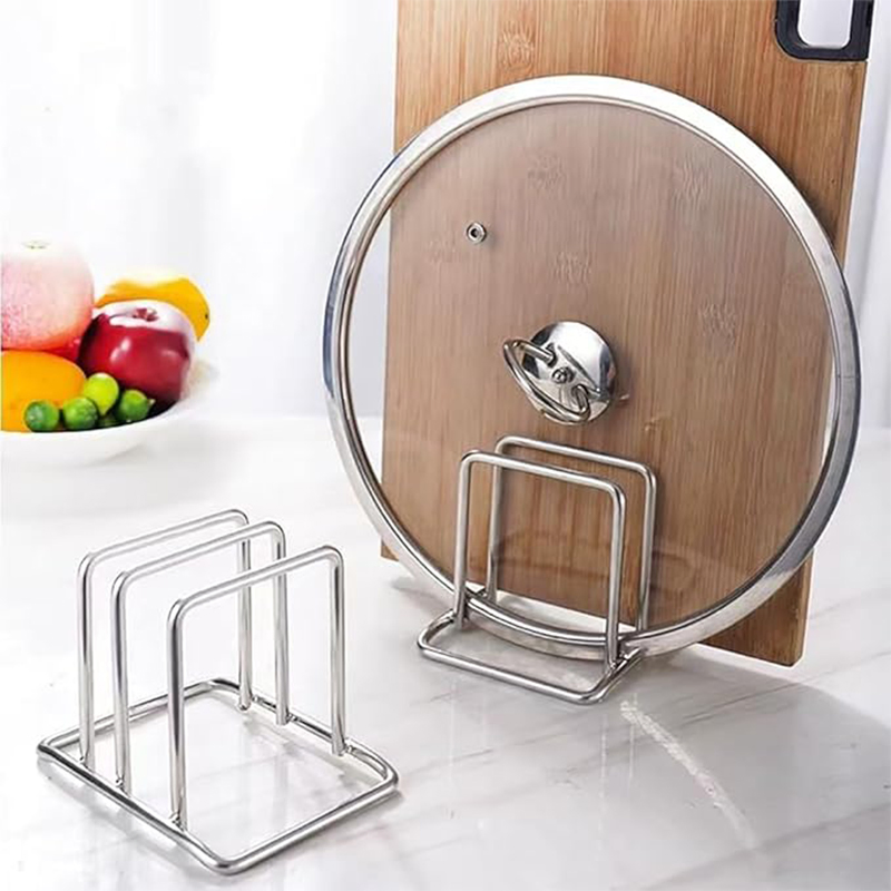 Clever Kitchen Butcher Vertical Chef Cutting Board Pot Lid Holder Knife Chopping Block Cutting Board Storage