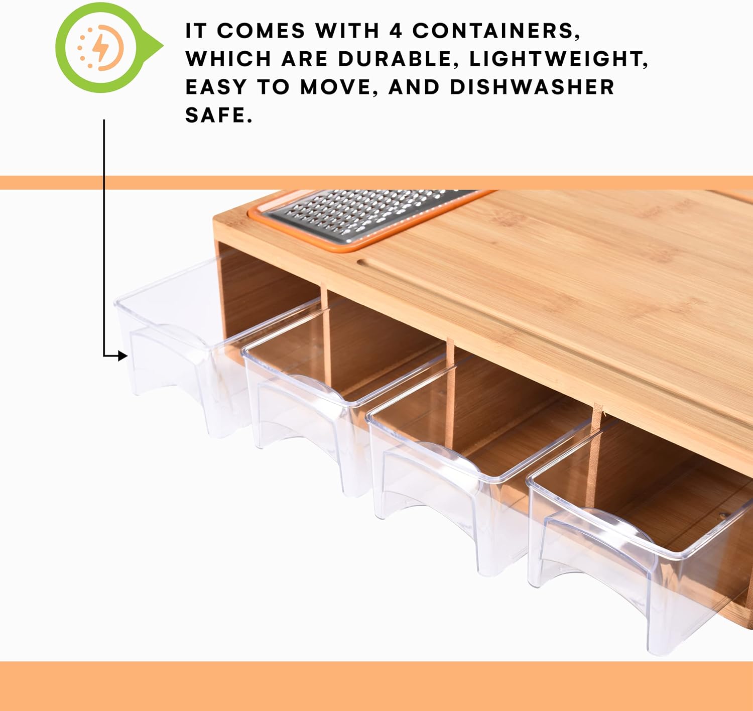 Hot selling multifunctional wooden chopping board, vegetable, cheese, meat food container, organizer for kitchen use