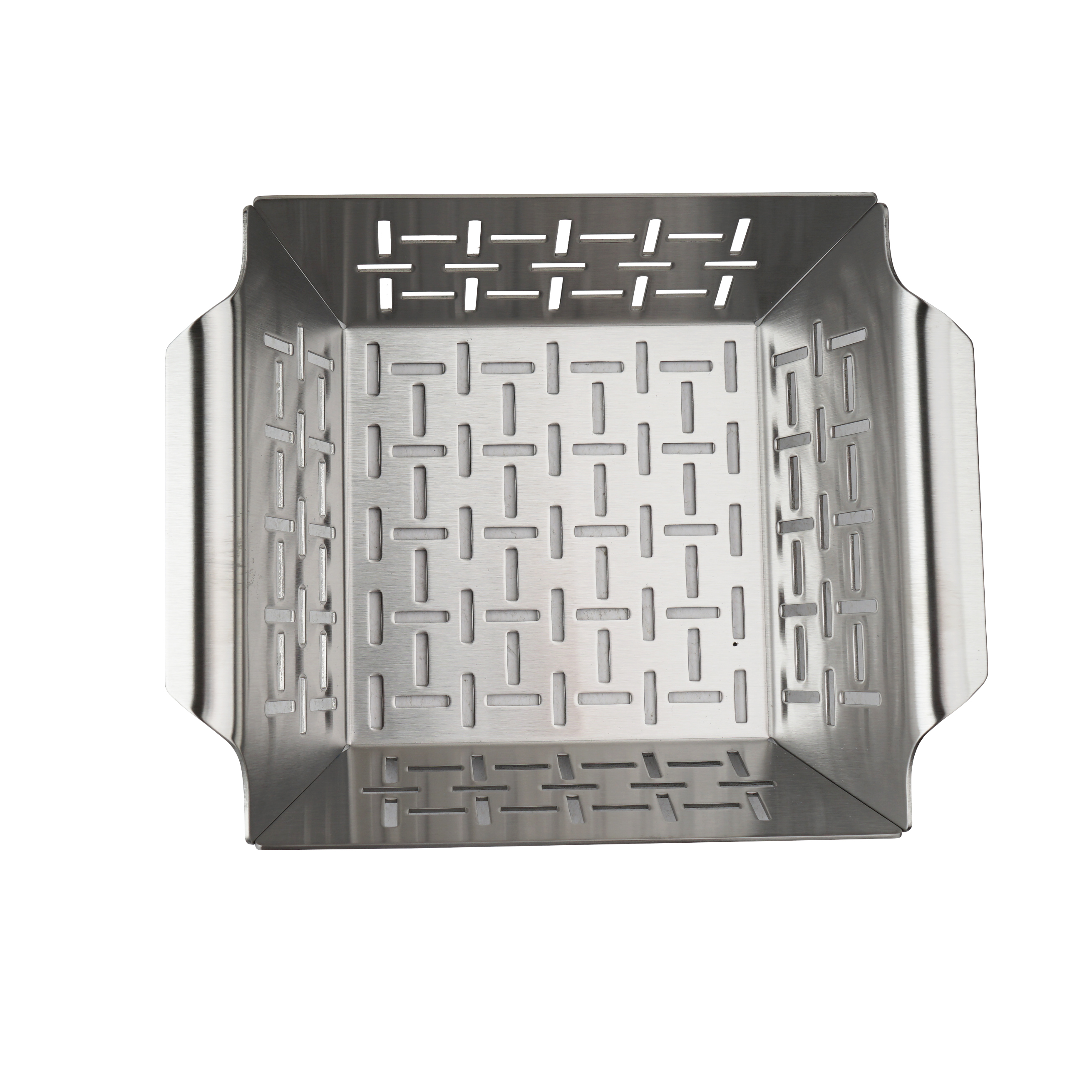New Stainless Steel Baking Pan,BBQ Grill Basket &amp; Baking Sheet, Durable Oven Tray for Vegetable Meat Outdoor Camping Cooking