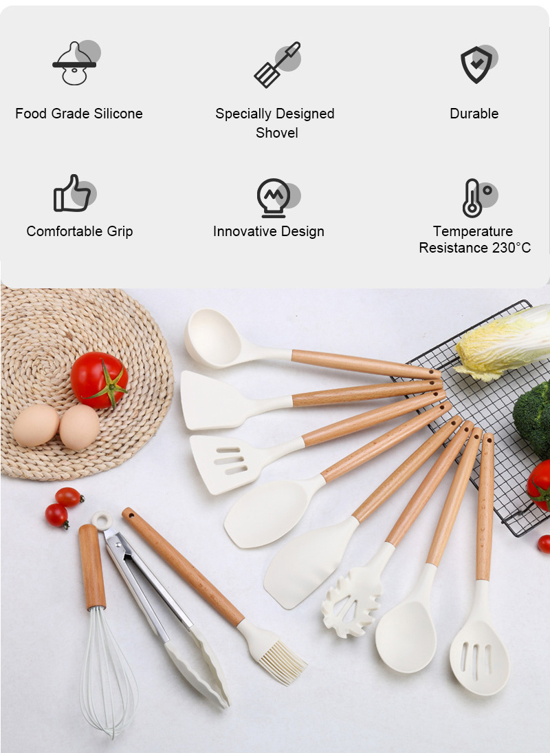 Heat Resistant Silicone Cooking Tools