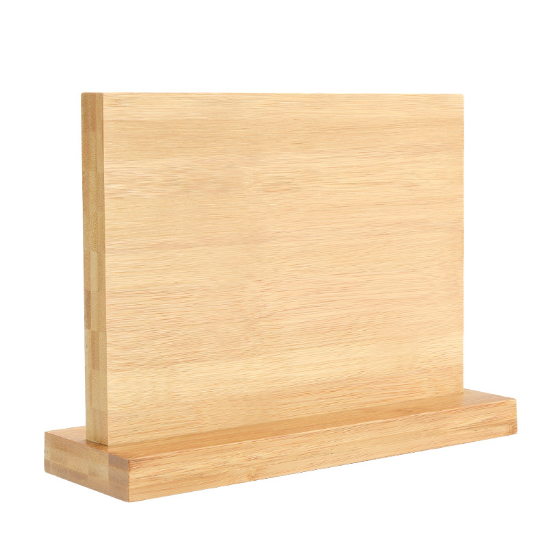 Knife Storage Magnetic Bamboo Kitchen Set Magnet Knife Block