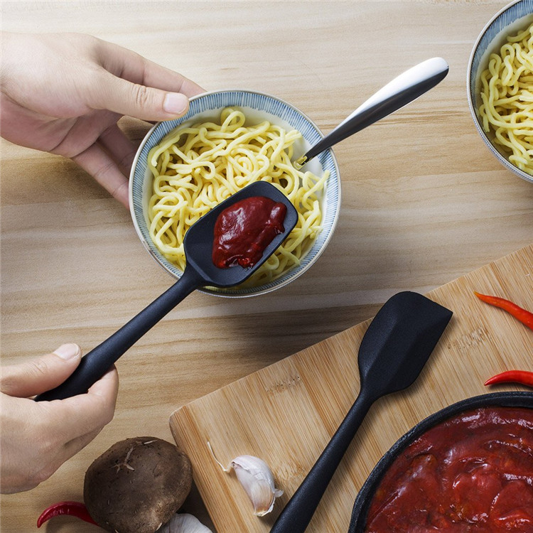 Non-stick Cake Baking Scraper Spatulas Silicone Heat Resistant Set Silicone Bbq Cooking Utensil Spatula Set for Cake Decoration