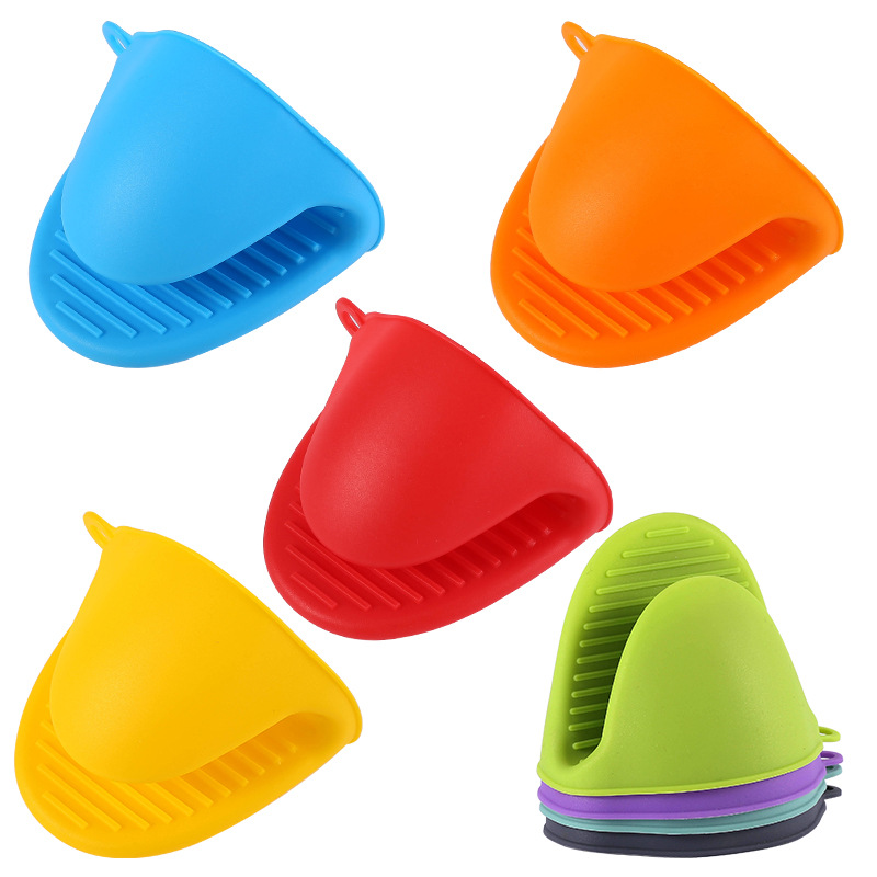 High Quality Thickened Silicone Oven Mitts Anti-Slip and Heat-Resistant Anti-Scald Pot Holders and Trivets for Microwave Oven