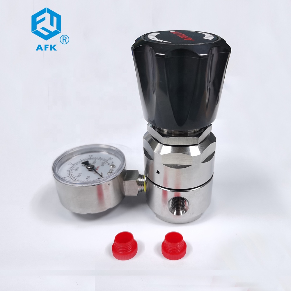 CE Heavy Duty Single Stage 2 Gauges Oxygen LPG Gas Regulator 300psi and 1.6MPa Stainless Steel Pipe Line Regulator