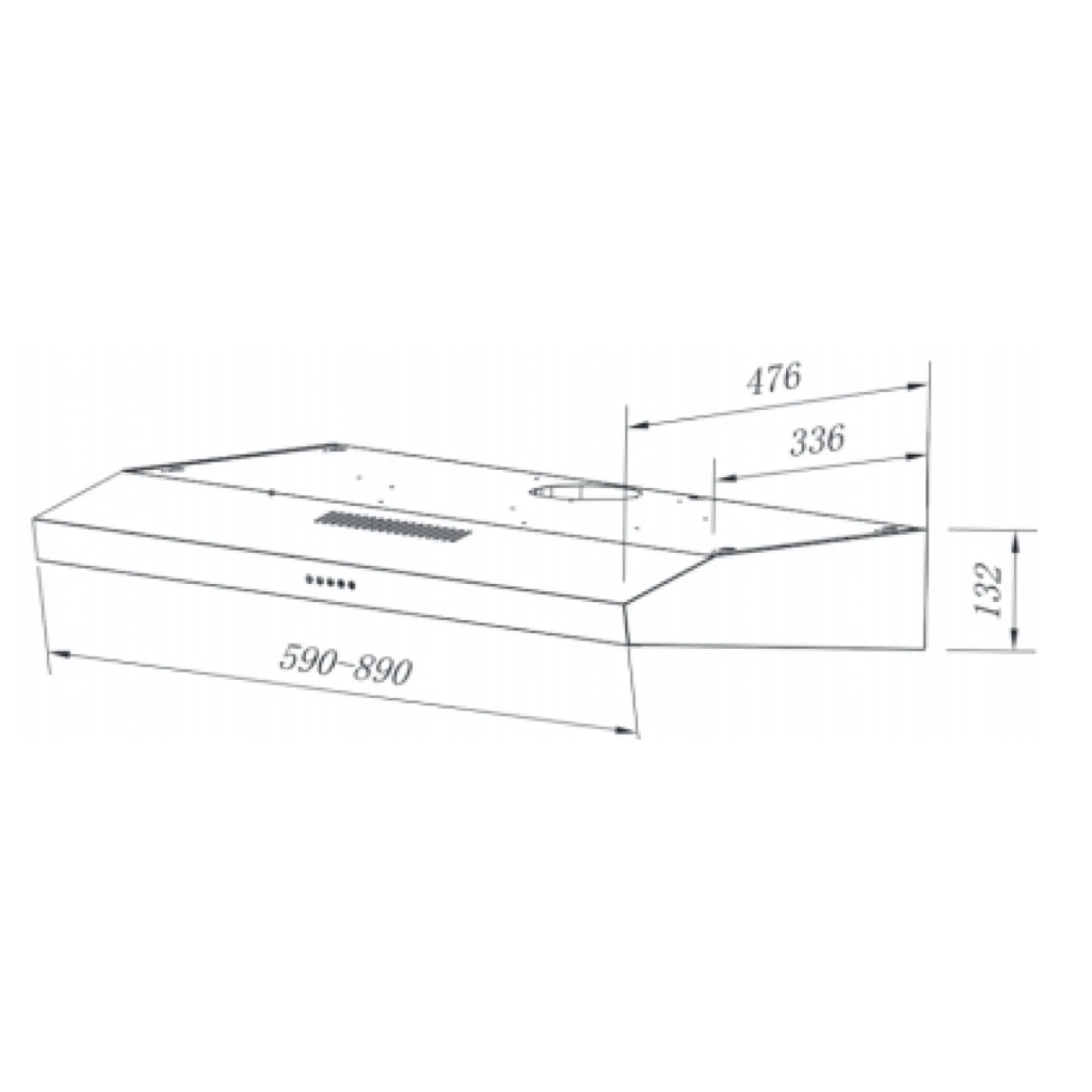 Modern High Quality Kitchen Slim Kitchen Range Hood Extractor
