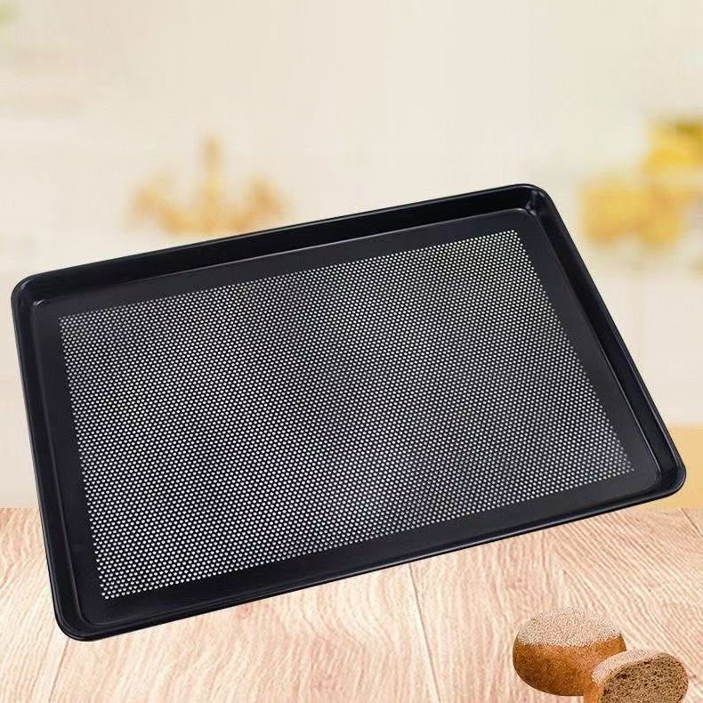 Full Size Oven Sheet Pan Baking Tray Aluminum Aluminized Steel Perforated PTFE Non-Stick with Durable Oven Kitchenware Features