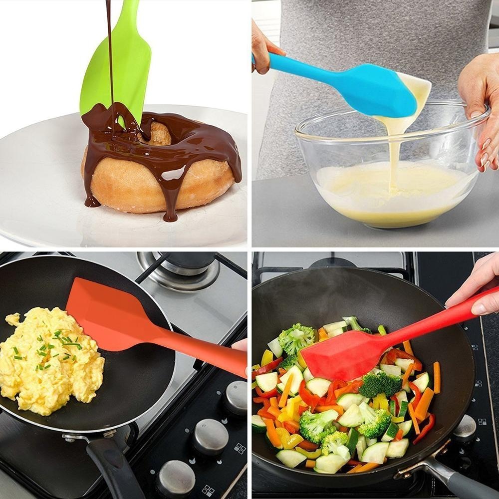 High Heat Resistant One Piece Design Kitchen Silicone Spatula for Cream