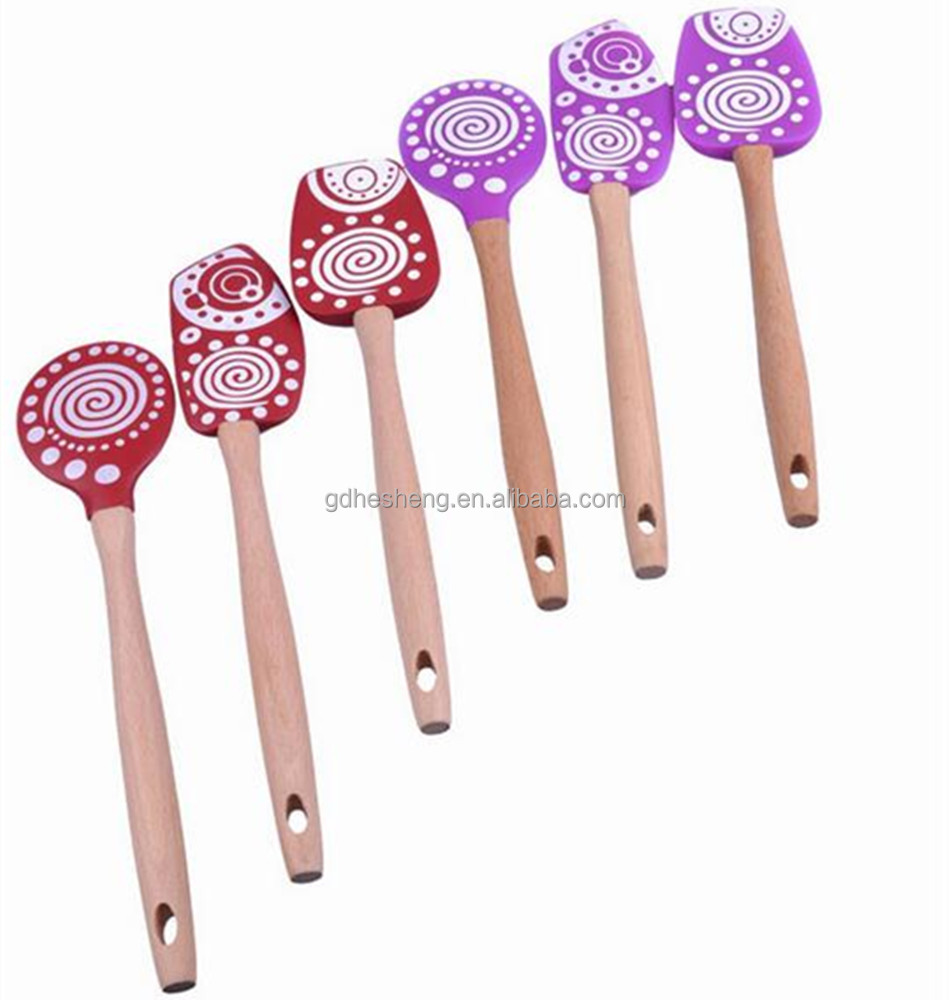 Heat Resistant Logo Printed Silicone Spatula Baking &amp; Pastry Tools Spatula Silicone Butter Kitchen Accessories Baking 1 Per Kit