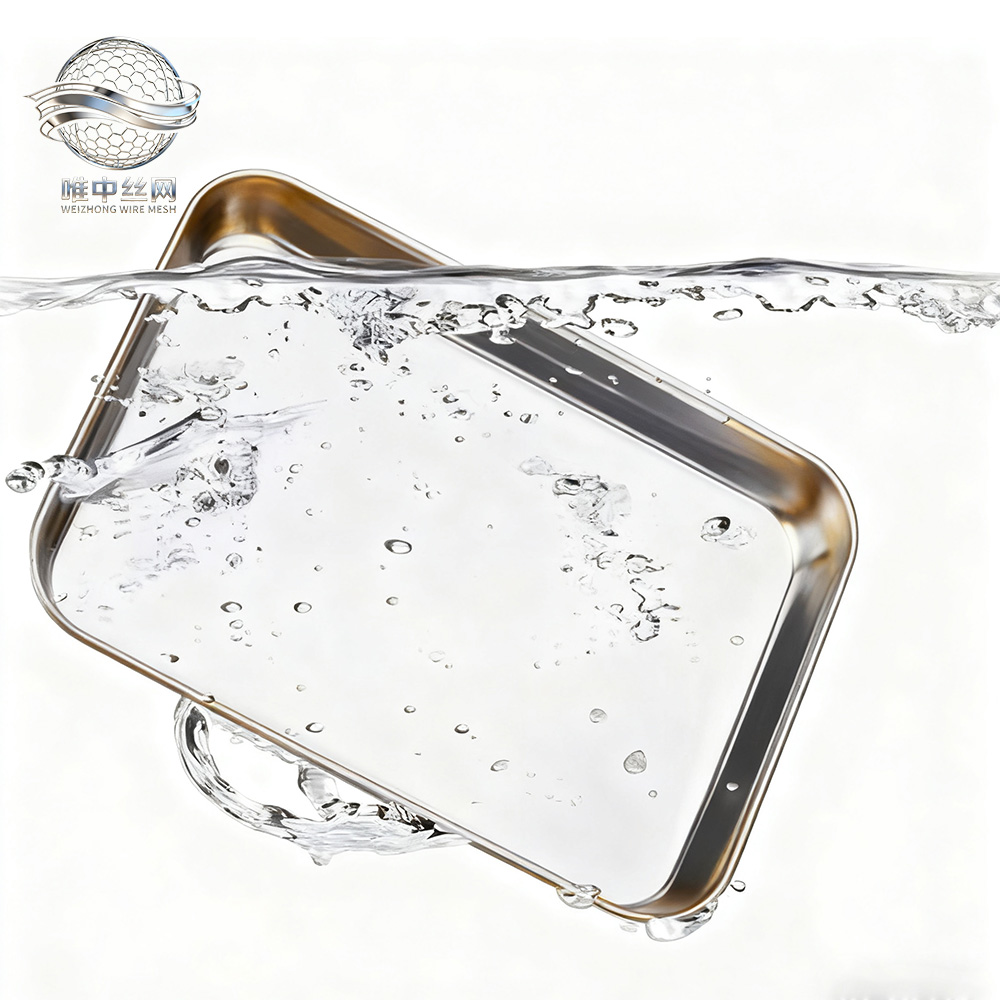 Food Grade Aluminum &amp; Stainless Steel 304 Baking Sheet Pan - Non-Porous for Commercial &amp; Home Kitchen Use