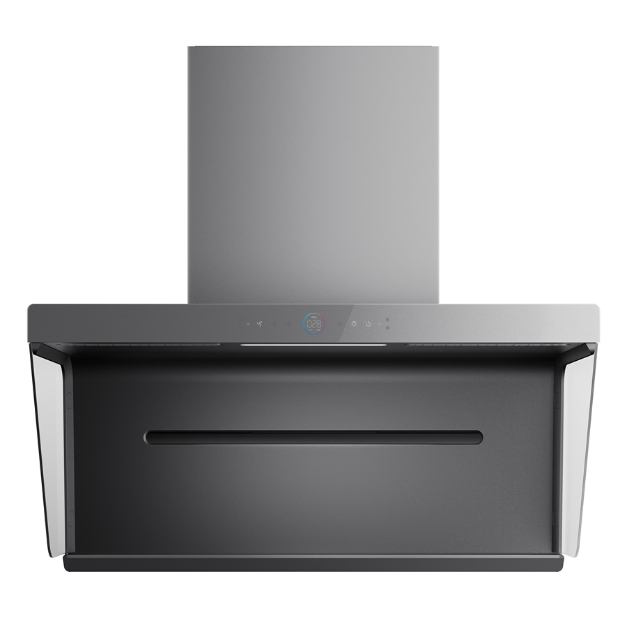Modern C5 High-Quality Black Kitchen Range Hood for Smoke Extraction 51-60dB Noise Wall-Mounted Cooker Hood