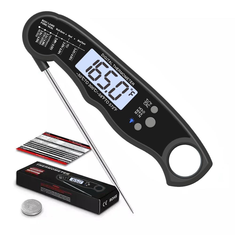 Top Seller Folding Probe Instant Read Thermometer Kitchen Milk Candy Grill Barbecue Food BBQ Cooking Digital Meat Thermometer
