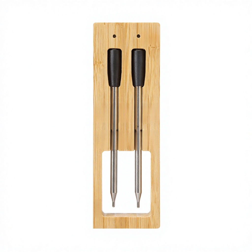 2025 Stainless Steel Bluetooth Waterproof Dual-Probe Magnetic Attachment Meat Thermometer App-Controlled BBQ Smart Thermometer