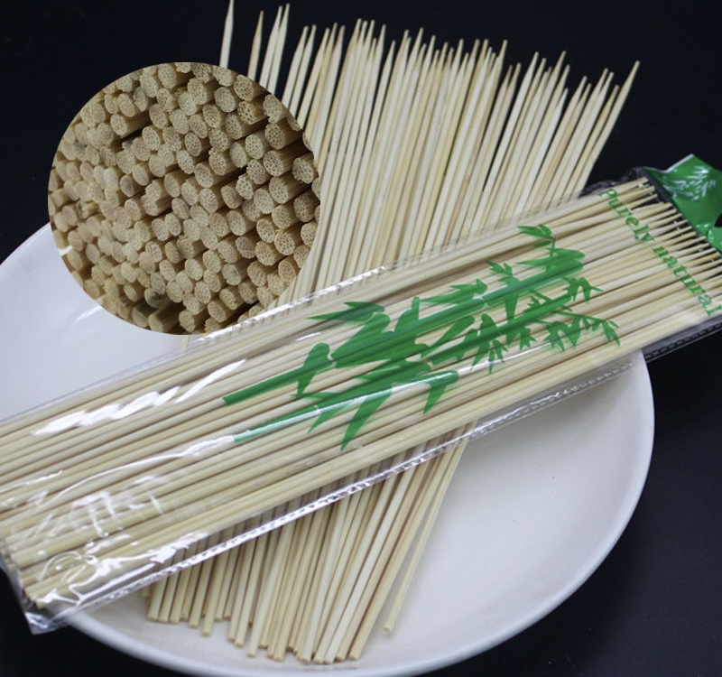 Smoker Barbeque Wooden Skewers Custom Kebab Barbecue Bamboo Skewer Sticks