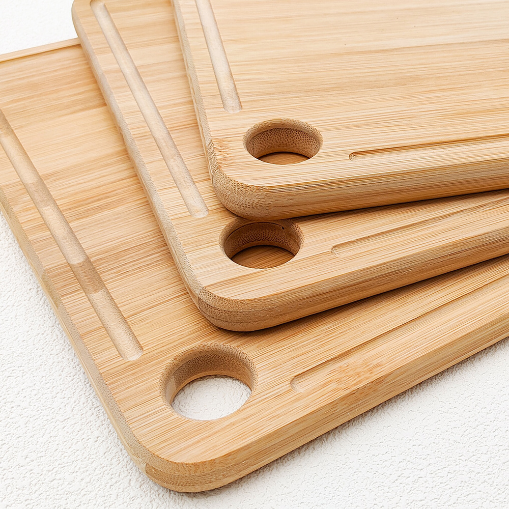 Custom Double Sided Bamboo-Wood Cutting Board - Dual-Sided Kitchen Chopping Block for Fruits &amp; Vegetables