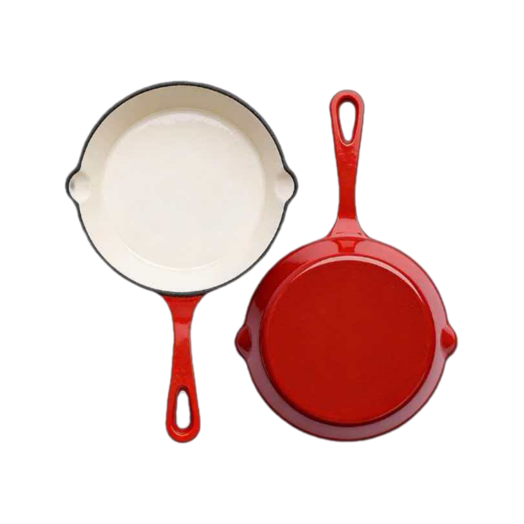 Little Happiness Cast Iron Light Luxury Design Easy Clean Frying Pan Home Use Small Skillet Omelets Steaks Compatible Induction