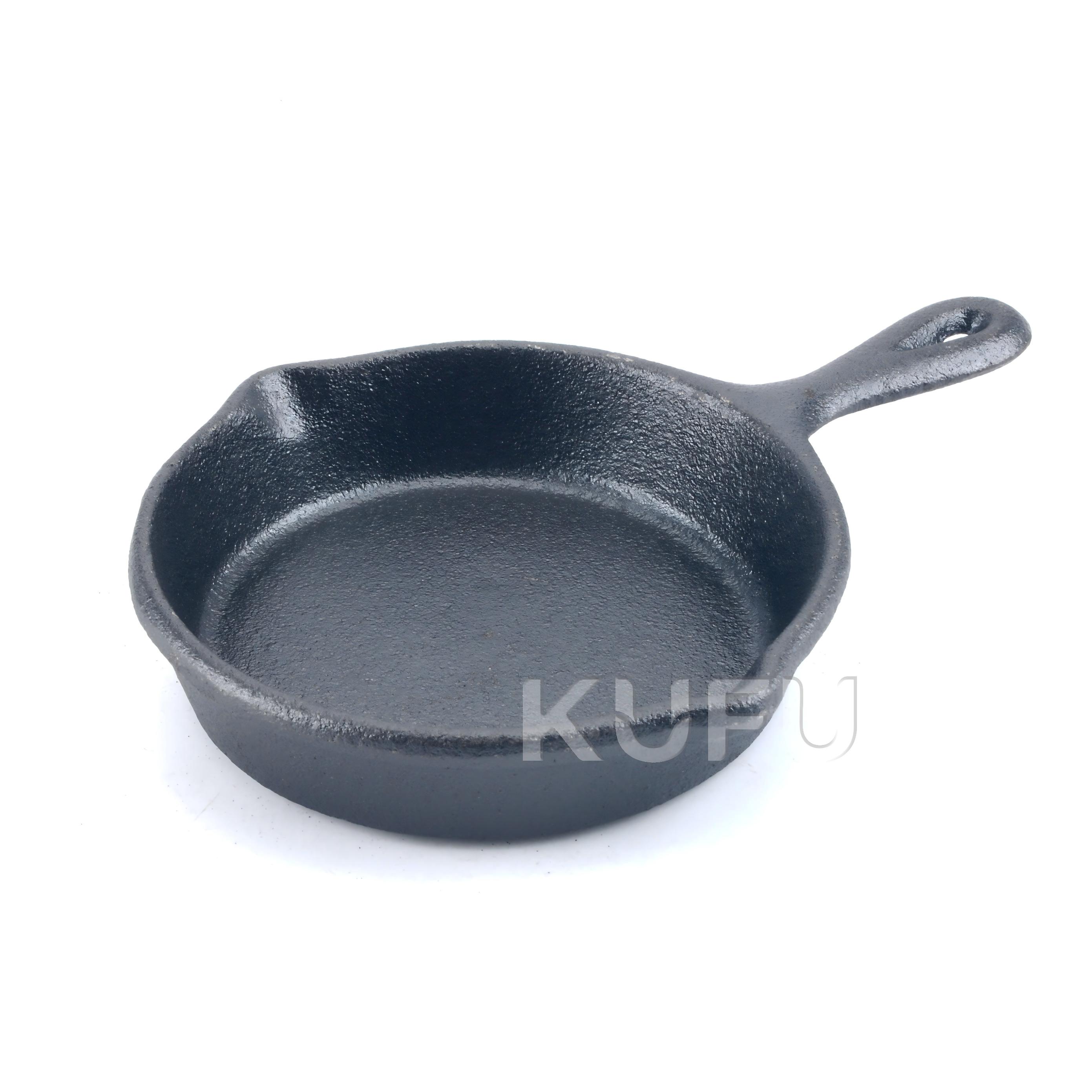 10cm Pre-Seasoned Cast Iron Mini Skillet Cast Iron Cookware Frying Pan Serving Dish