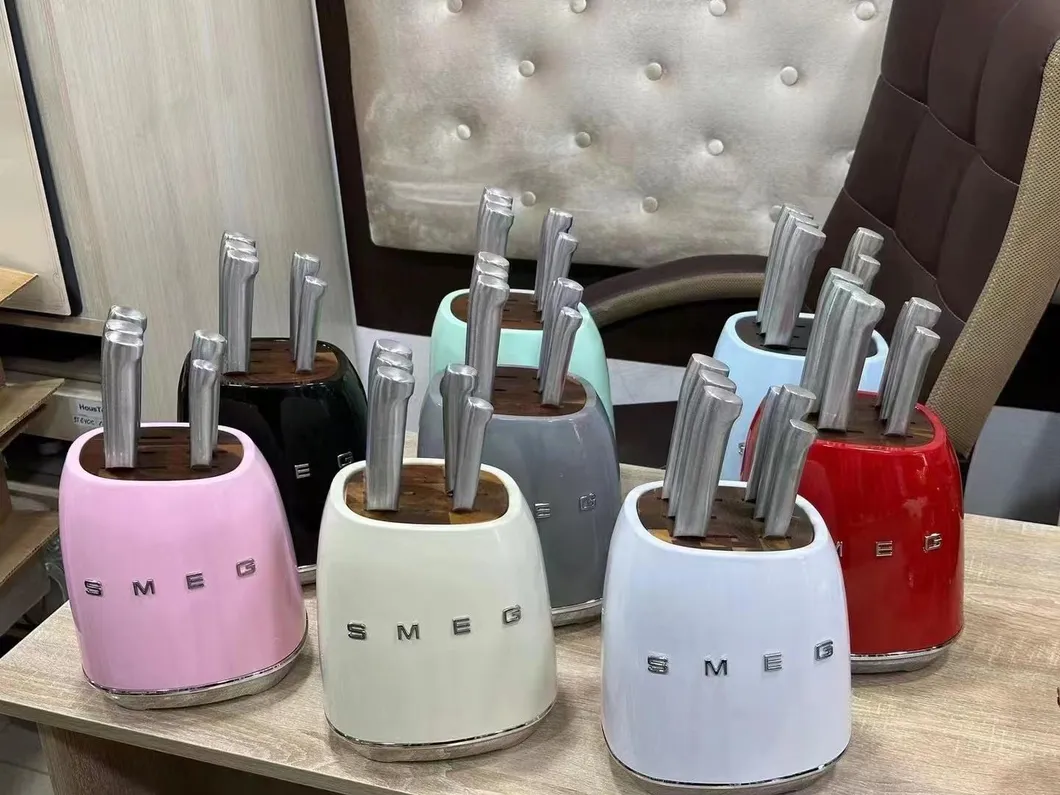 Retro Knife Block Set