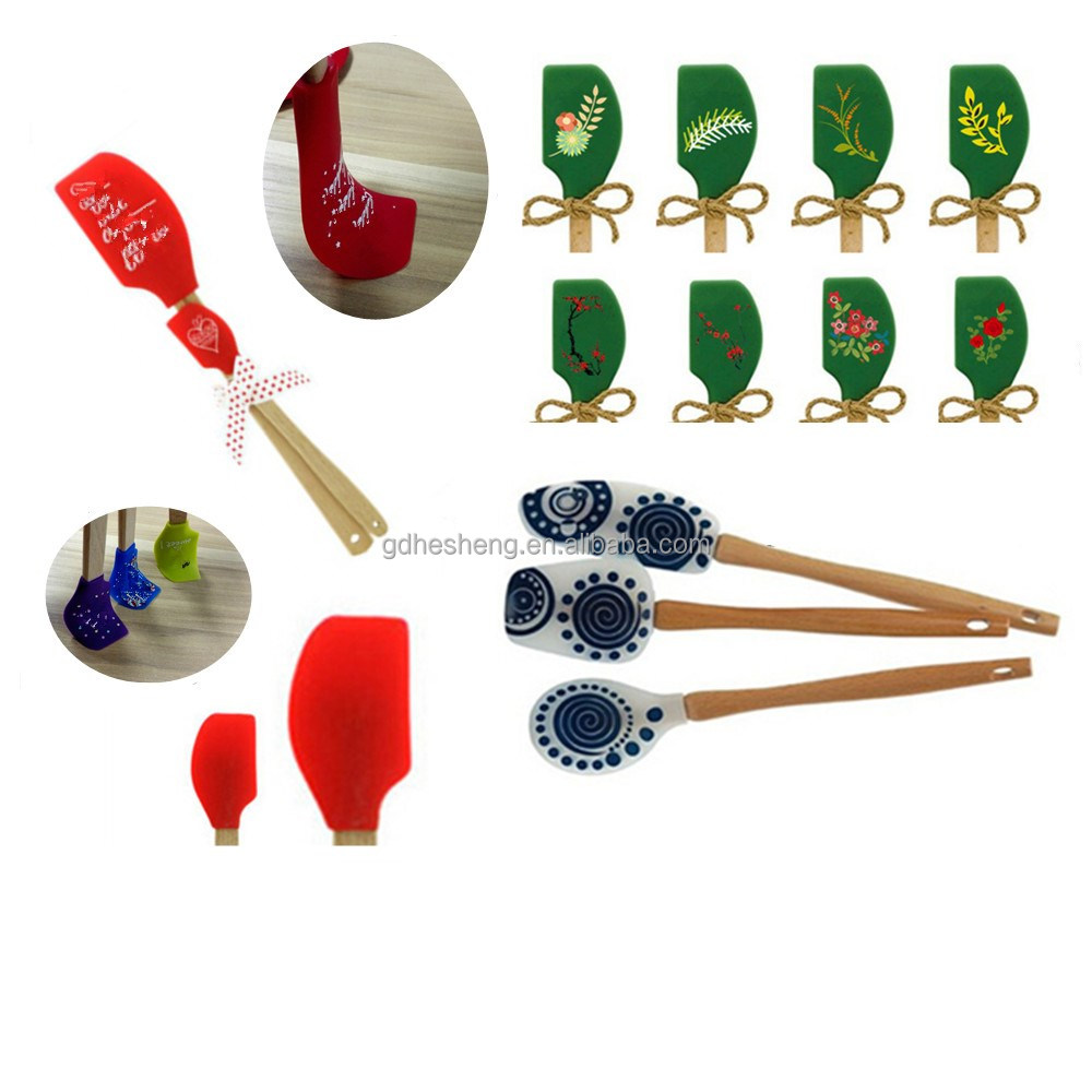 Heat Resistant Logo Printed Silicone Spatula Baking &amp; Pastry Tools Spatula Silicone Butter Kitchen Accessories Baking 1 Per Kit