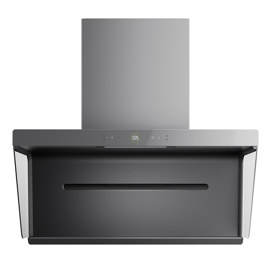 Modern C5 High-Quality Black Kitchen Range Hood for Smoke Extraction 51-60dB Noise Wall-Mounted Cooker Hood