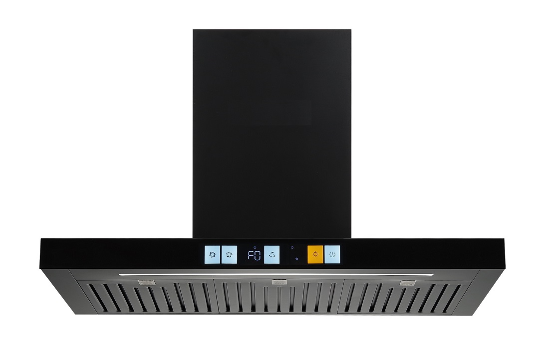 Modern Black and White Color Range Hood for Kitchens