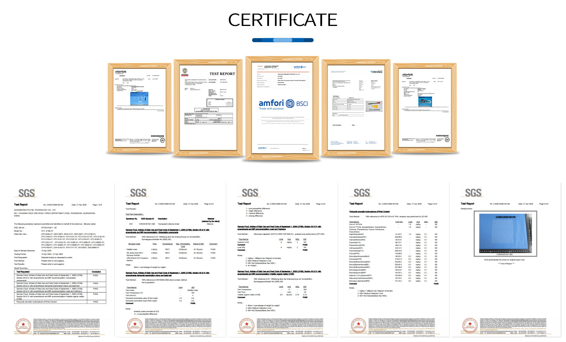 Certifications Display