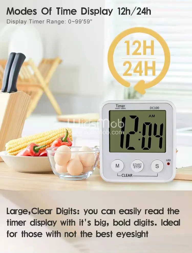 Digital Kitchen Timer Display 3