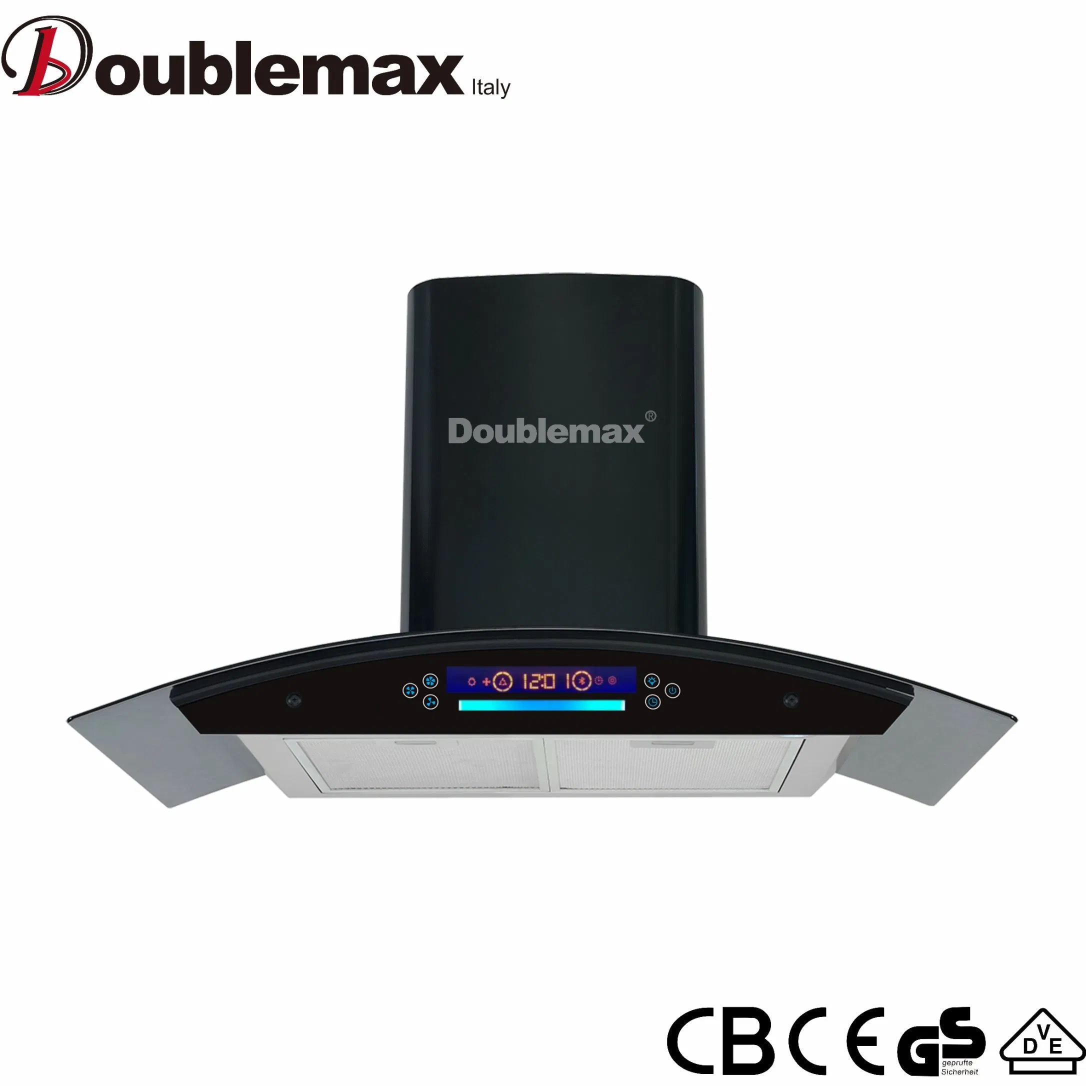 900mm Cruve Glass with Voice Control Smart Function Ai Wall Mount Range Hood