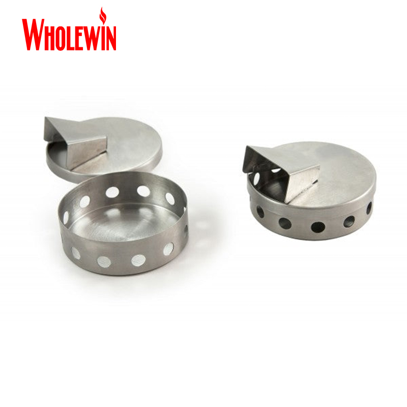 Grill Stainless Steel Wood Chips Smoker Box Smoke Pucks for Barbecue Meat Smoking
