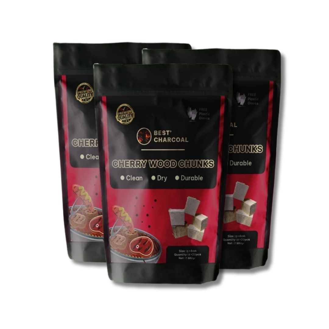 Premium Export Grade Cherry Wood Chunks 500g High Quality Agricultural Waste for BBQ Grilling Smoking Meat Direct From Indonesia