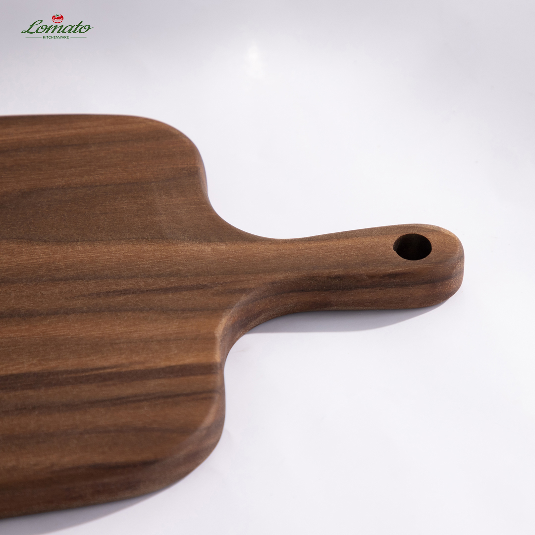 Wholesale Laser logo Dark Light Kitchen Bamboo Acacia Beech Walnut Olive Oak Teak Wood Cutting Board Chopping Blocks With Handle