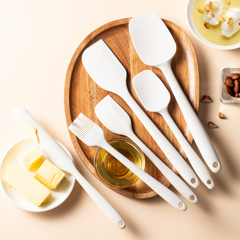 Reproduction Silicone Scraper 6-piece Baking Set Food Grade High Temperature Resistant Spatula Cream Brush Set