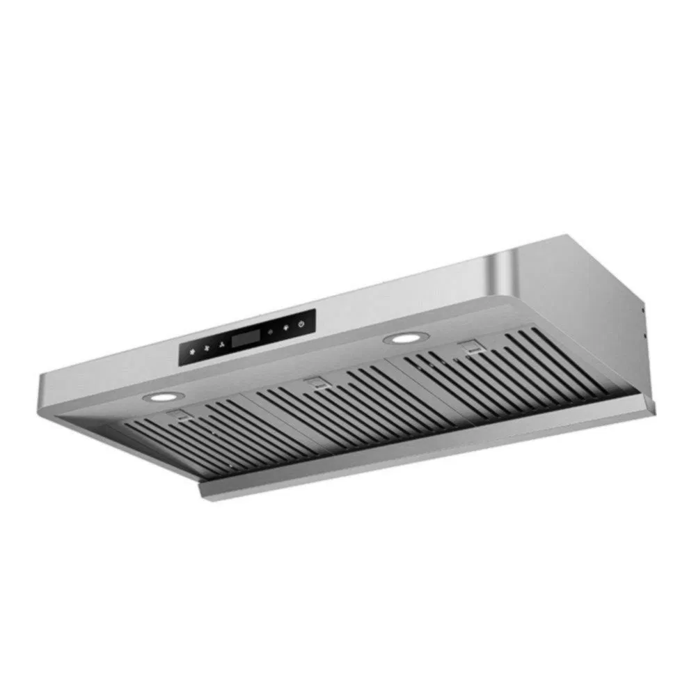 Scratch Resistant Touch Control Large Airflow Slim Range Hood for Shared Rooms