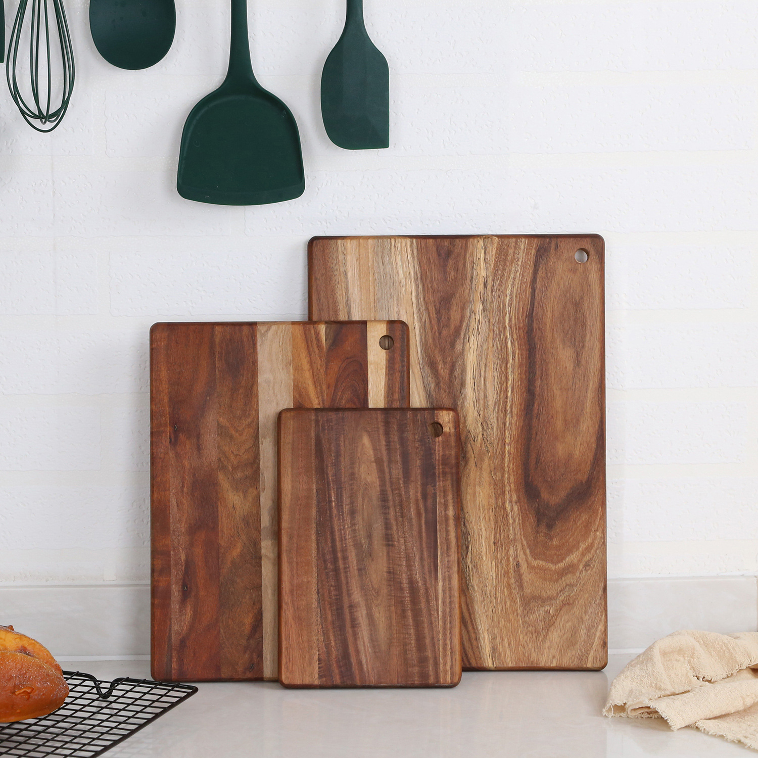 Top Quality Cutting Board Custom Kitchen Blank Thick Wooden Chopping Boards Fashionable Trending Design New Customized