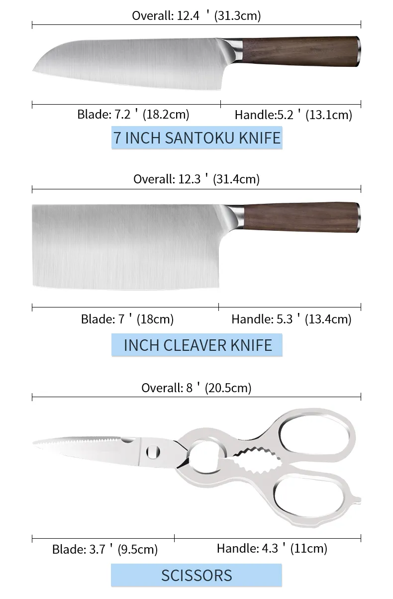 Kitchen Knife Set Detail 5