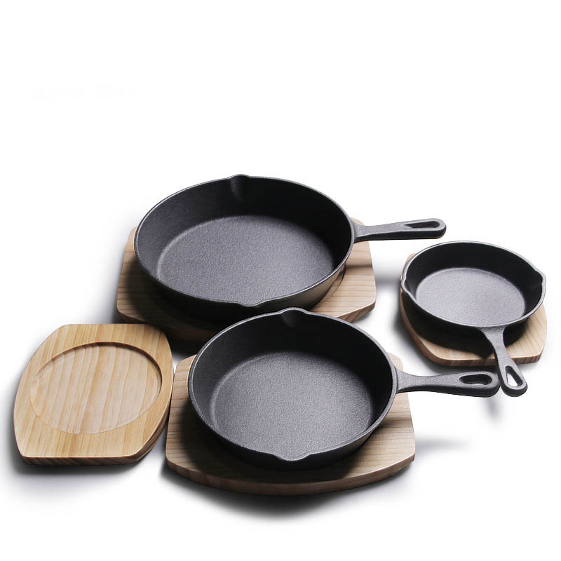 4pcs/set Hot-selling Pre-seasoned Cast Iron Skillet Set