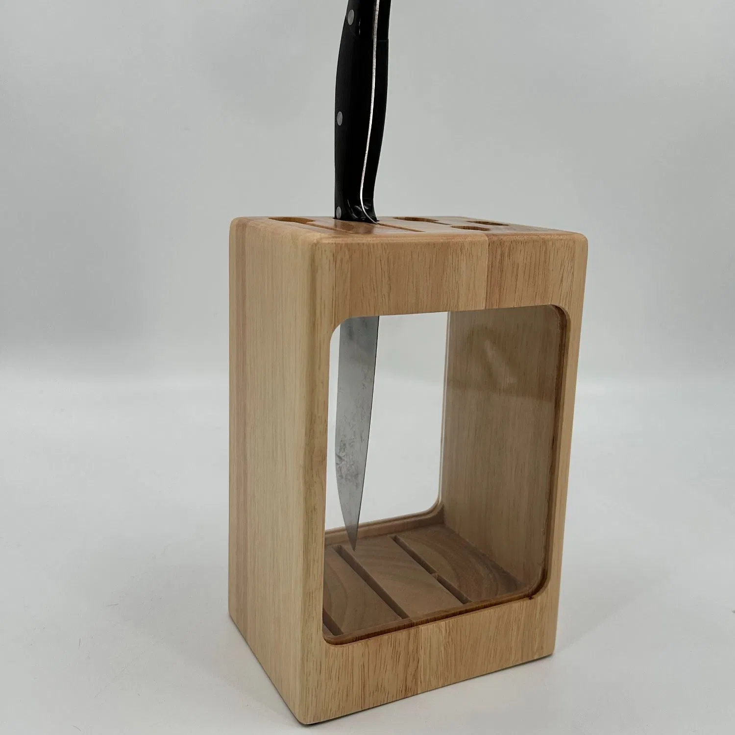 Magnetic Knife Storage Rack Bamboo Magnetic Knife Block