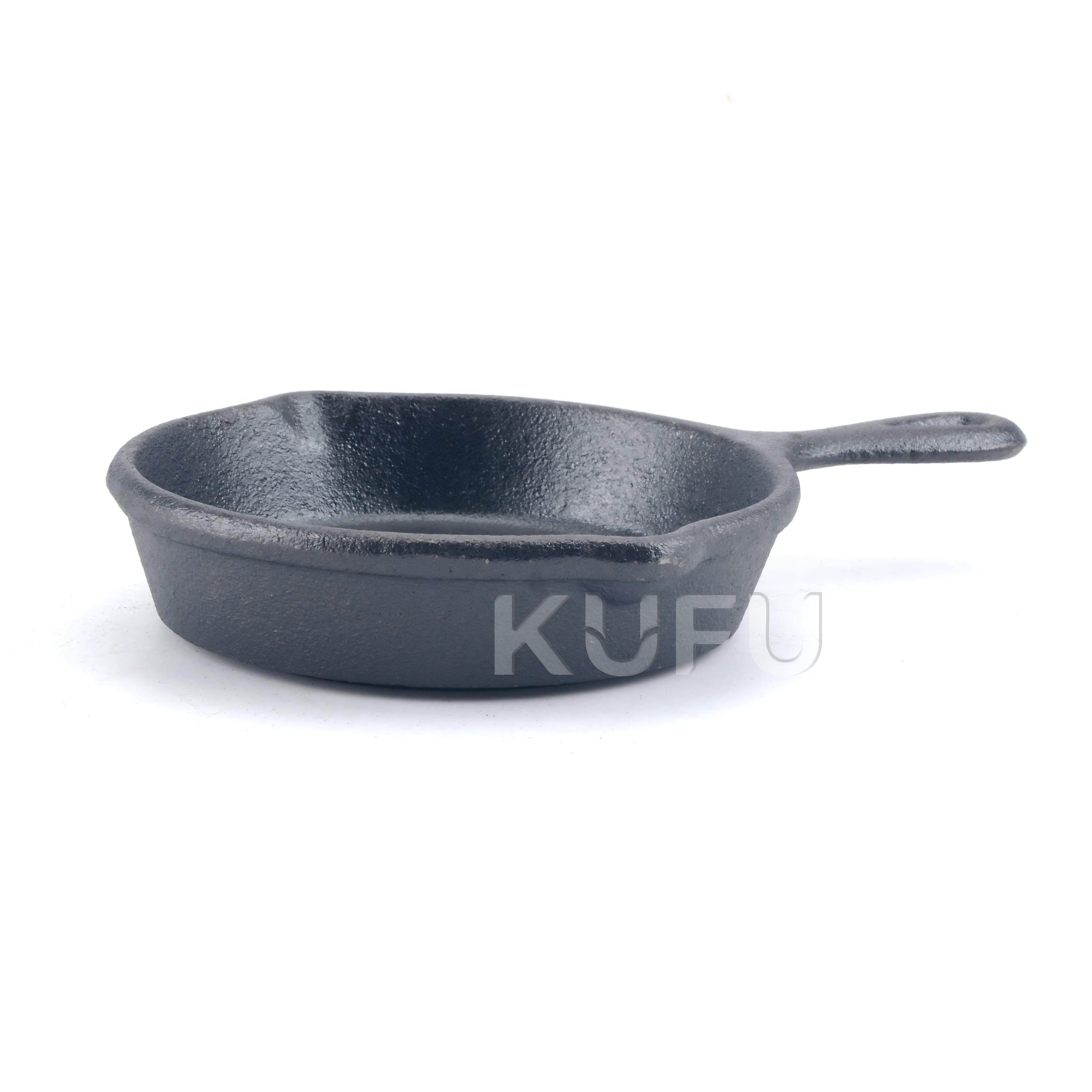 10cm Pre-Seasoned Cast Iron Mini Skillet Cast Iron Cookware Frying Pan Serving Dish