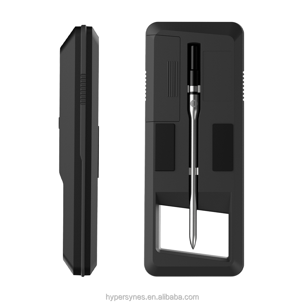 Tuya Digital Bluetooth Wireless Meat Thermometer 170M Range with Backlight Remote and Stainless Steel Probe Metal Construction