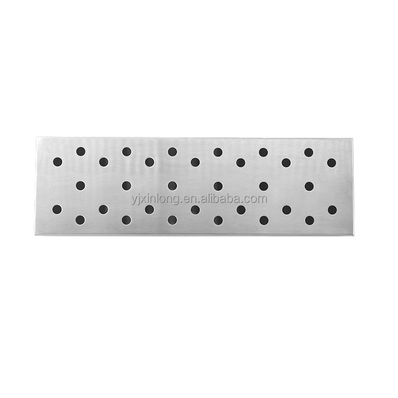Hot Seller Stainless Steel Smoking Wood Chips Bbq / Barbecue Long Smoker Box