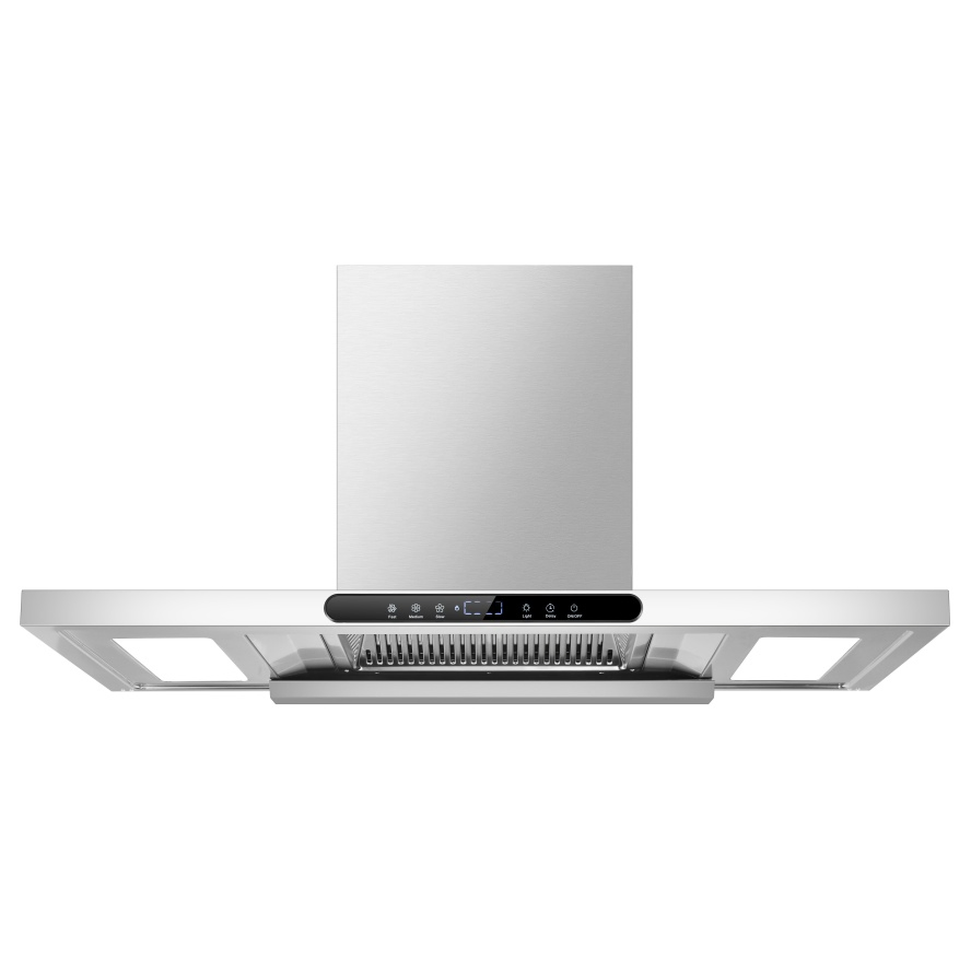 Spot Goods Digital Steel Intelligent Vented Range Cooker Hood for Smoke Extraction