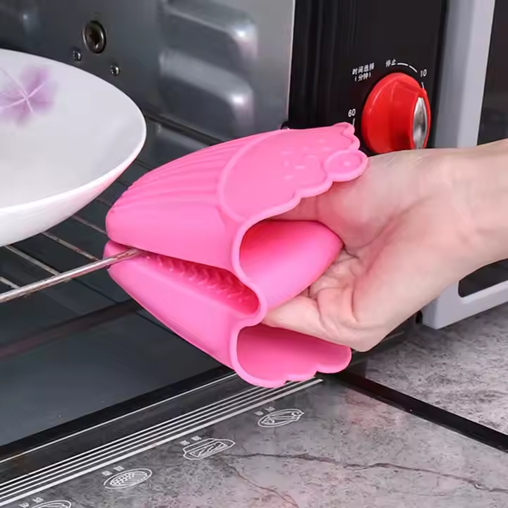 New Design Economical Custom Design Silicone Oven Mitts Baking Glove Microwave Silicone Gloves and Trivet for DIY