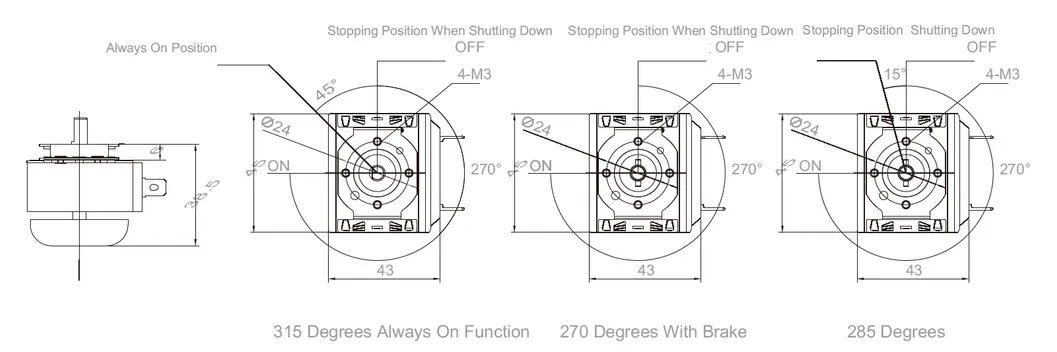 Working Angle Options Diagram