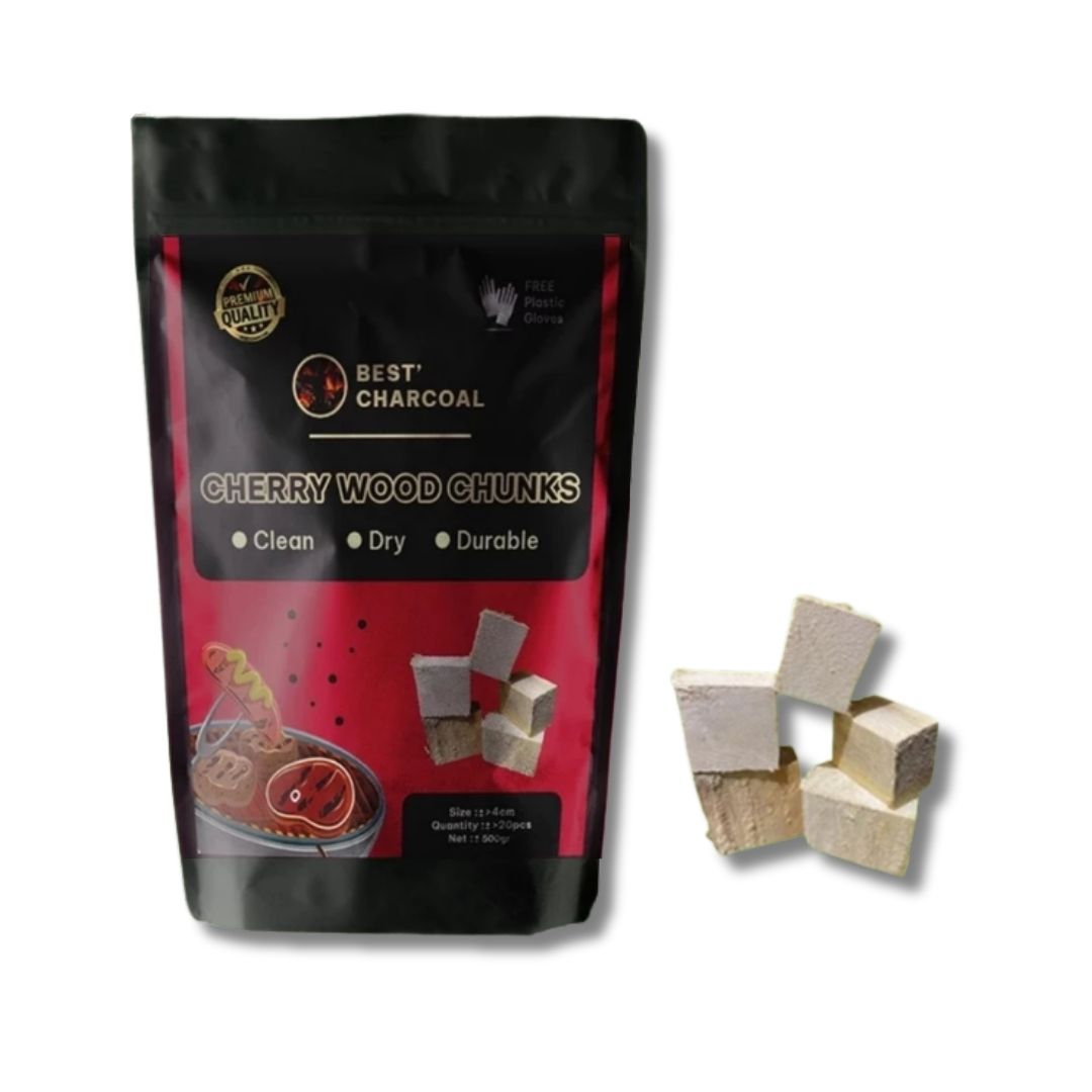 Premium Export Grade Cherry Wood Chunks 500g High Quality Agricultural Waste for BBQ Grilling Smoking Meat Direct From Indonesia