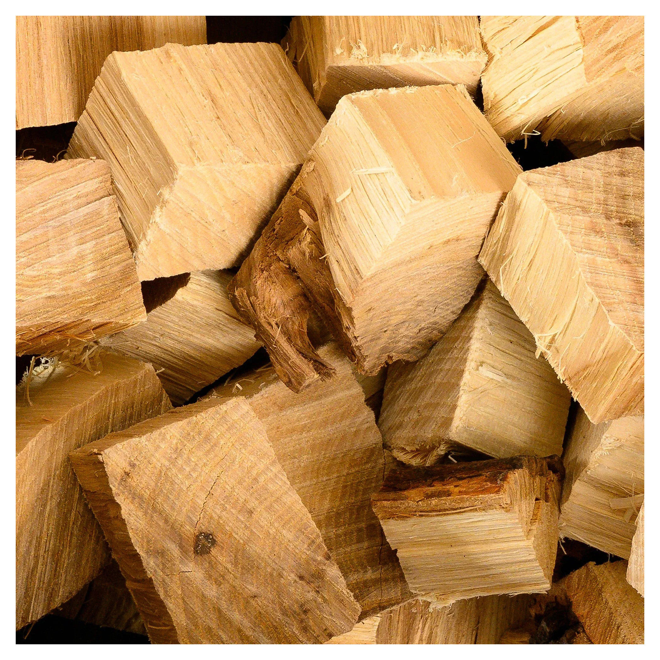 Natural Hardwood Wood Chunks for Barbecue Smoking Flavor Enhancement and Cooking Use